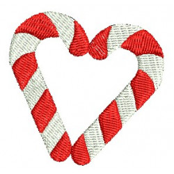 Stickdatei - Zuckerstangen Herz